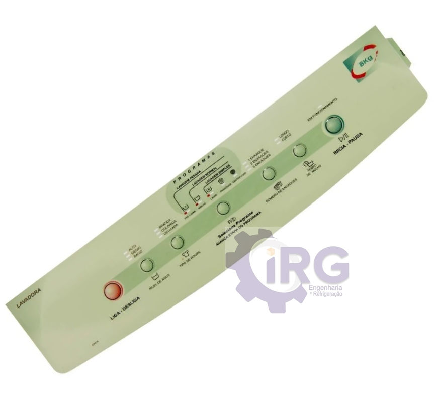 PAINEL DECORATIVO 8 KG FRIA LAVADORA BRASTEMP CP