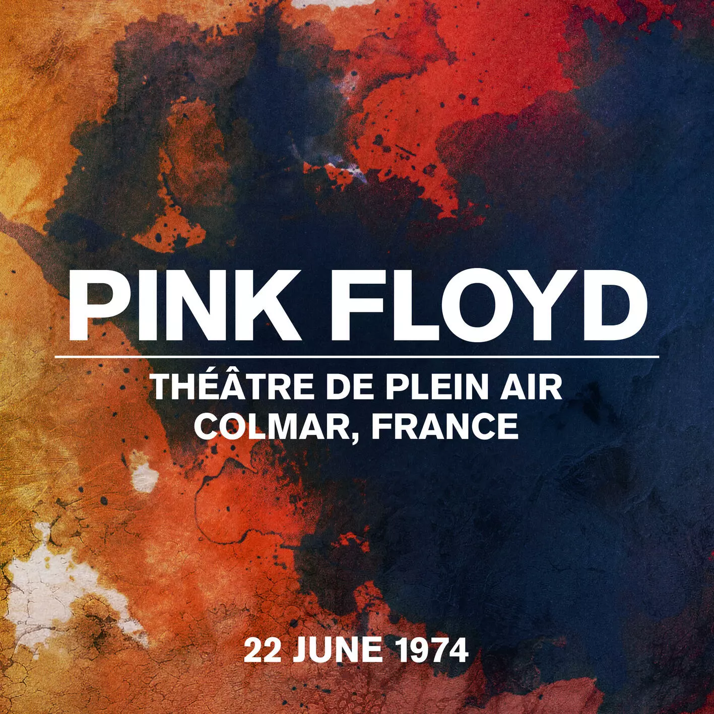 Affiche pour un concert du groupe Pink Floyd à Colmar en 1974