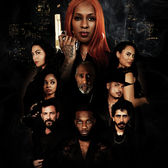 Group of diverse people with serious expressions, one holding a gun. Night city backdrop. Text: "Trayizon" and "Who can you trust...".