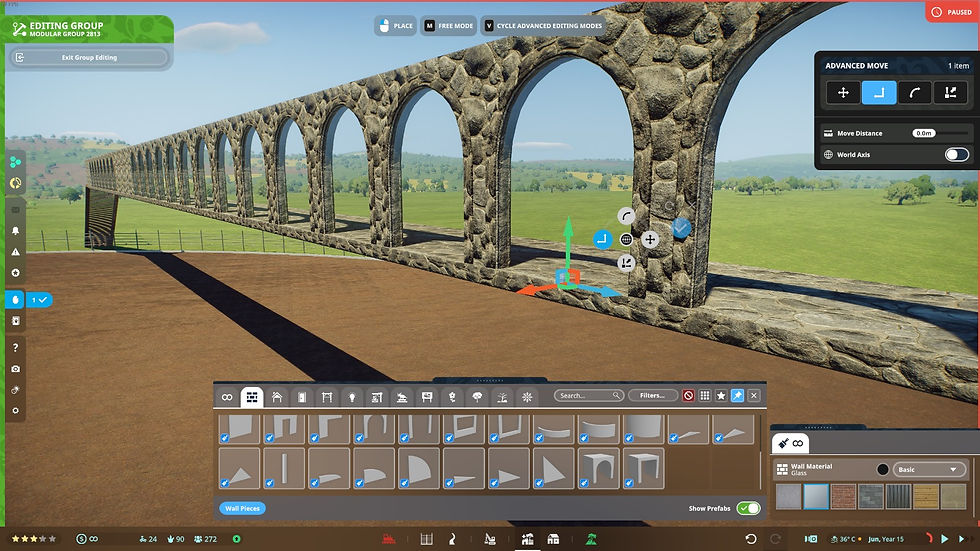 Screenshot taken In-game of Prehistoric Kingdom’s modular building system. (©Blue Meridian)