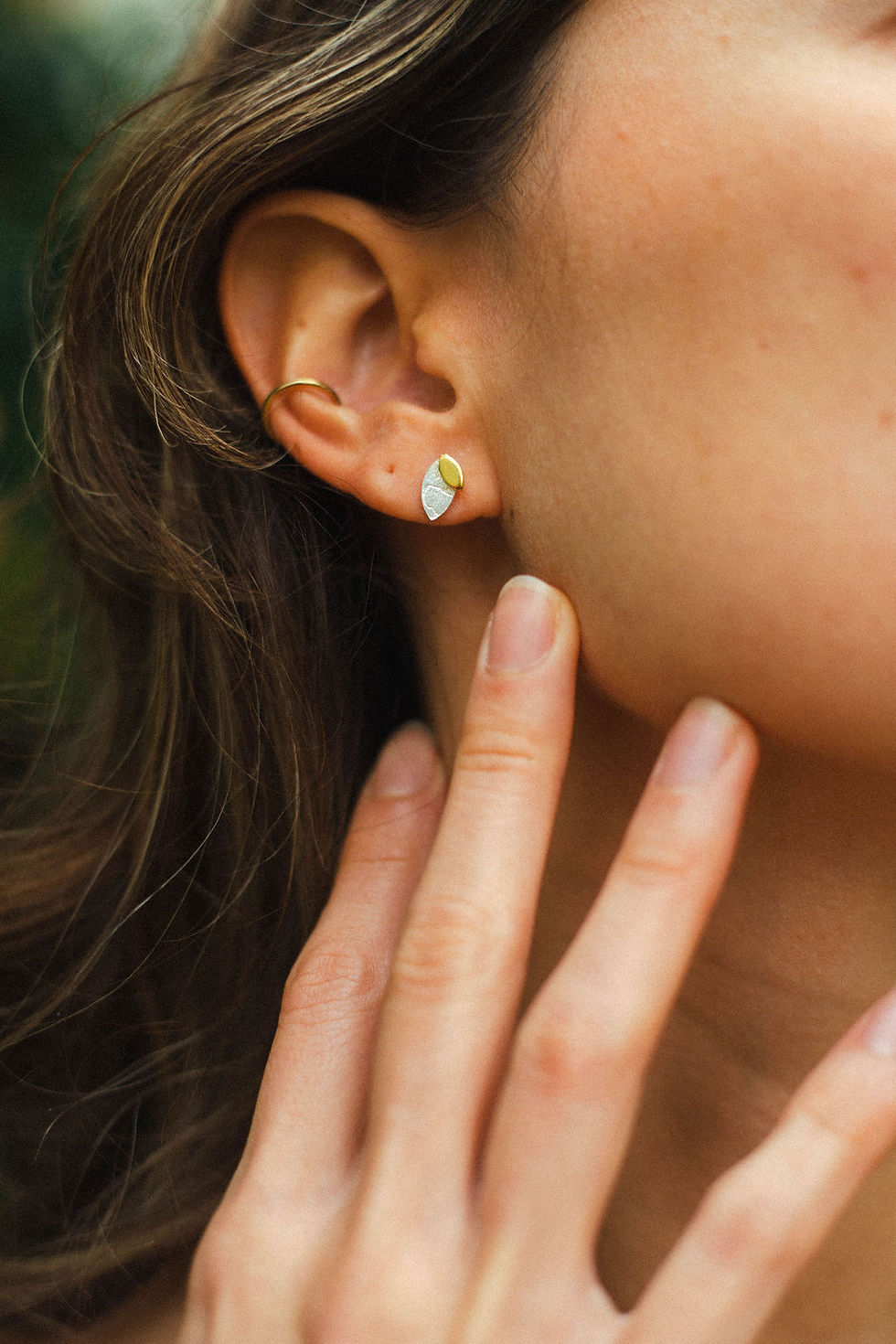 Thumbnail: Crown of Laurel Tiny Earrings