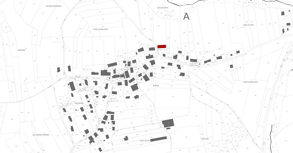 Plan de situation- réhabilitation - projet Ma-grange - architecture - Haute-savoie - OJA.J