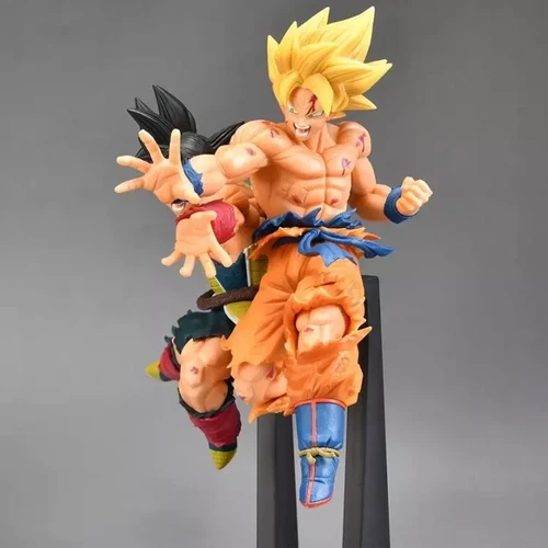 Goku & Bardock Pai e Filho, Action Figure Colecionável, Dragon Ball Z