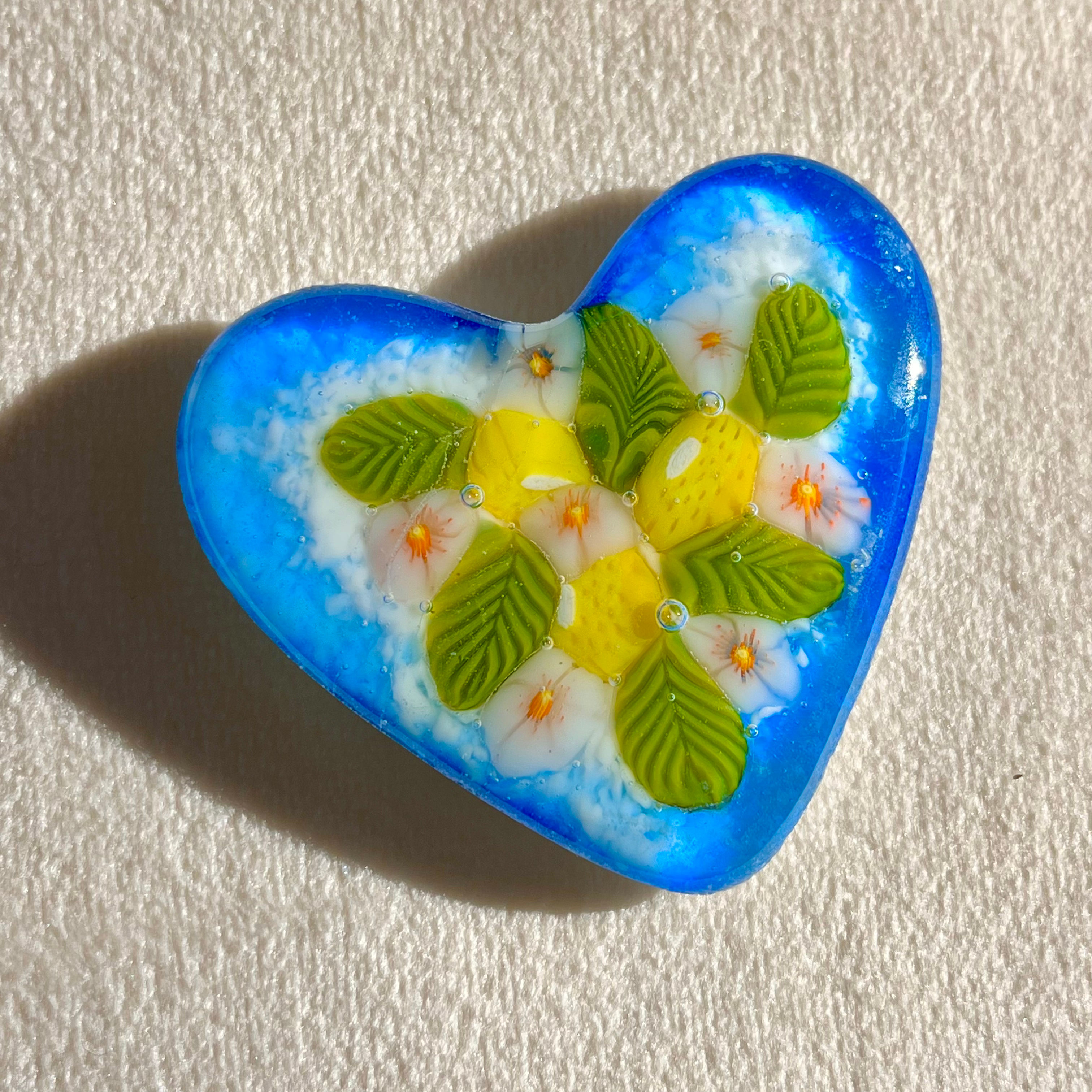 Main Squeeze Glass Heart 