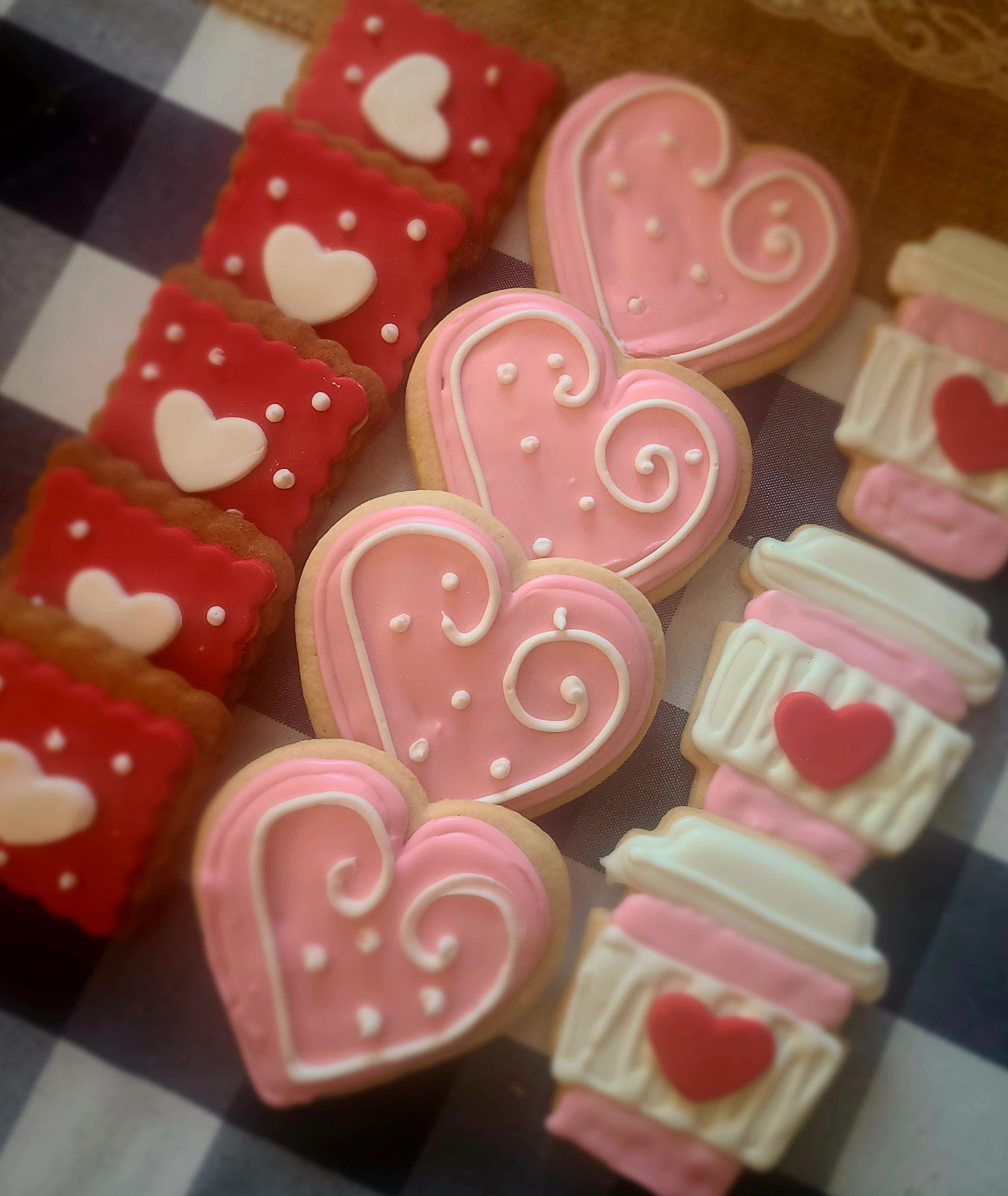 Valentines sugar cookies- per dozen 