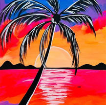 Sunset Palm
