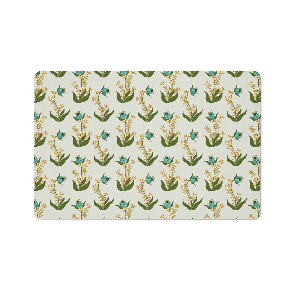 Floral Bulbs Floor Mat