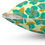 Thumbnail: Turquoise Corolla Spun Polyester Square Accent Pillow