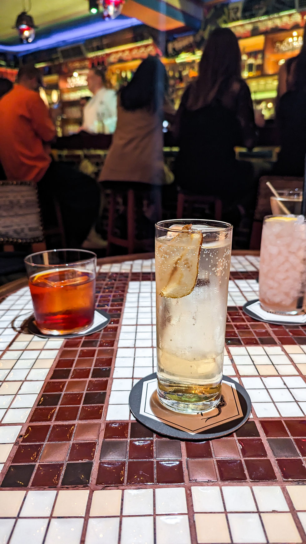 cocktails on a table from Himkok Bar