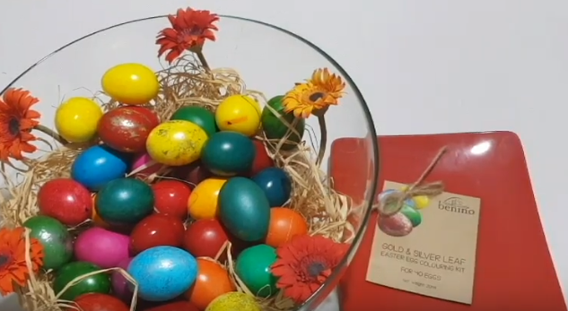 Benino Gold & Silver Leaf Egg Colouring Kit Video