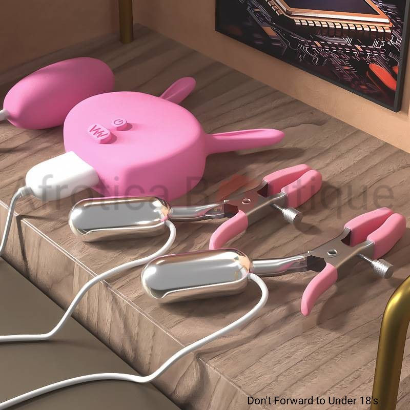Thumbnail: Dual Nipple/Clitorial vibrator stimulator (USB Rechargeable)