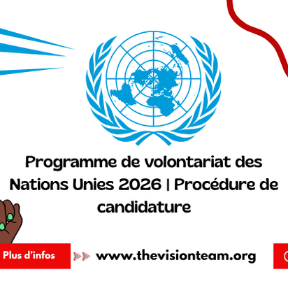 Programme de volontariat des Nations Unies 2026 | Procédure de candidature