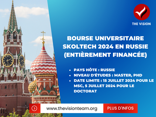 Bourse universitaire Skoltech 2024 en Russie (entièrement financée)