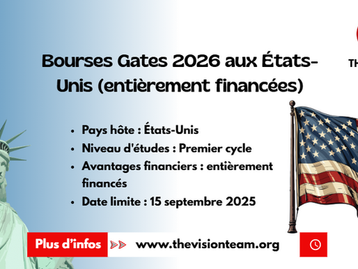 Bourses Gates 2026 aux États-Unis (entièrement financées)