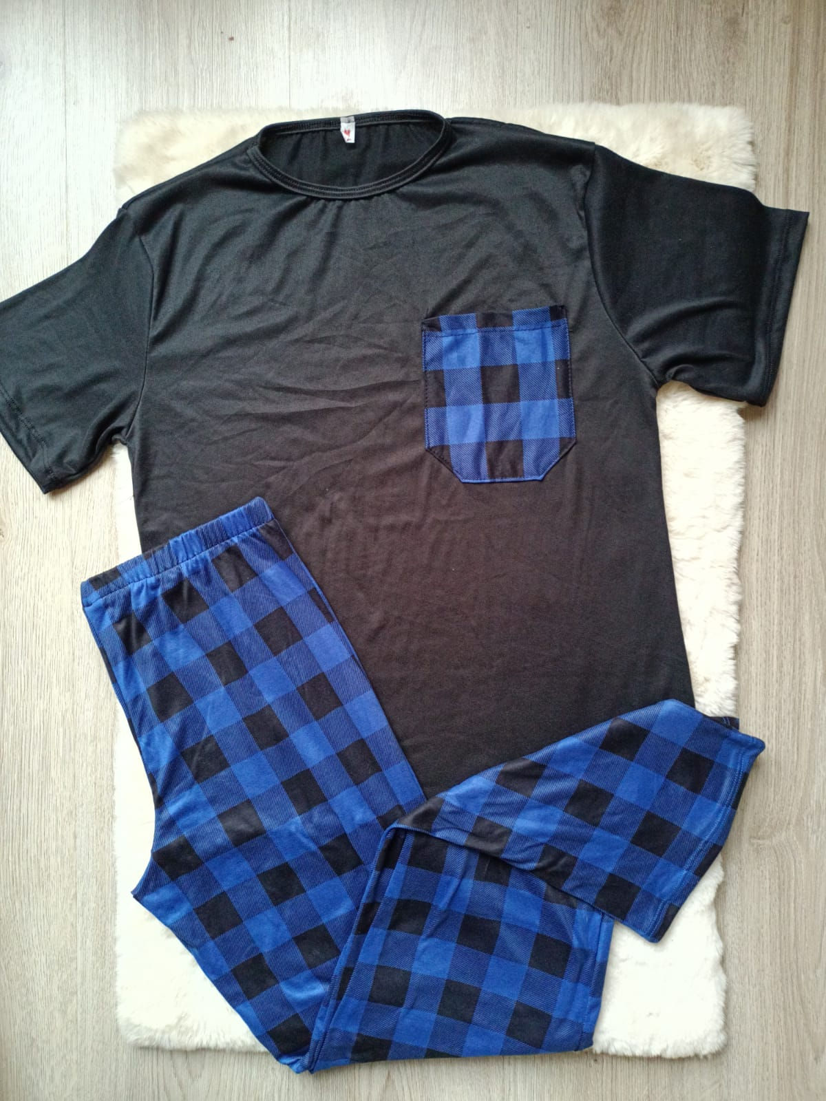 Pantalón Cuadros Azul