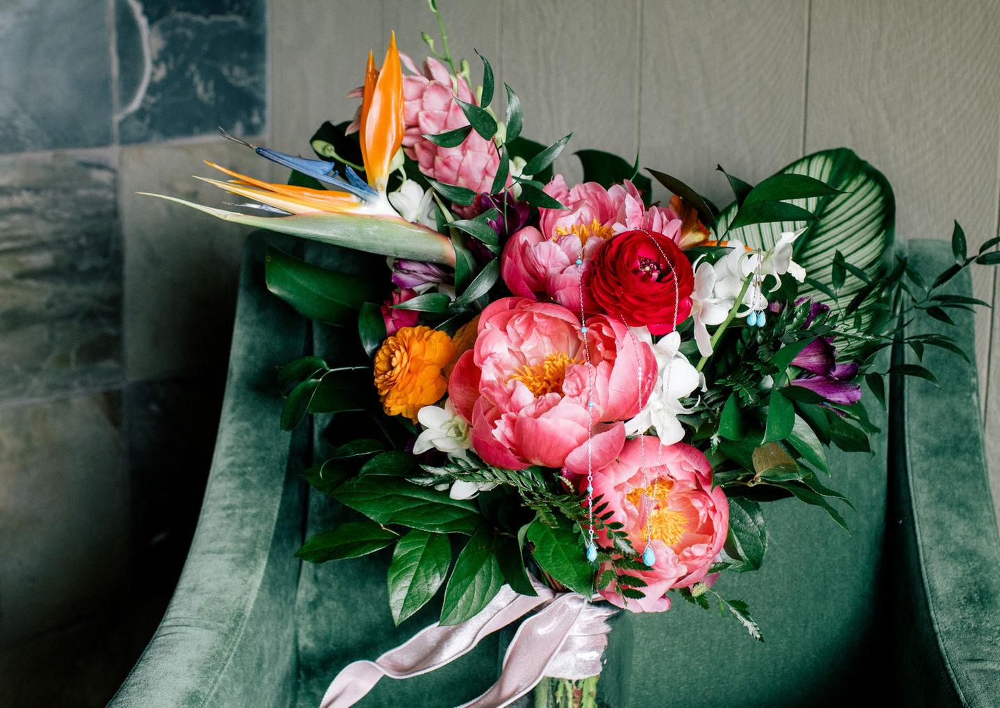 tropical wedding bridal bouquet