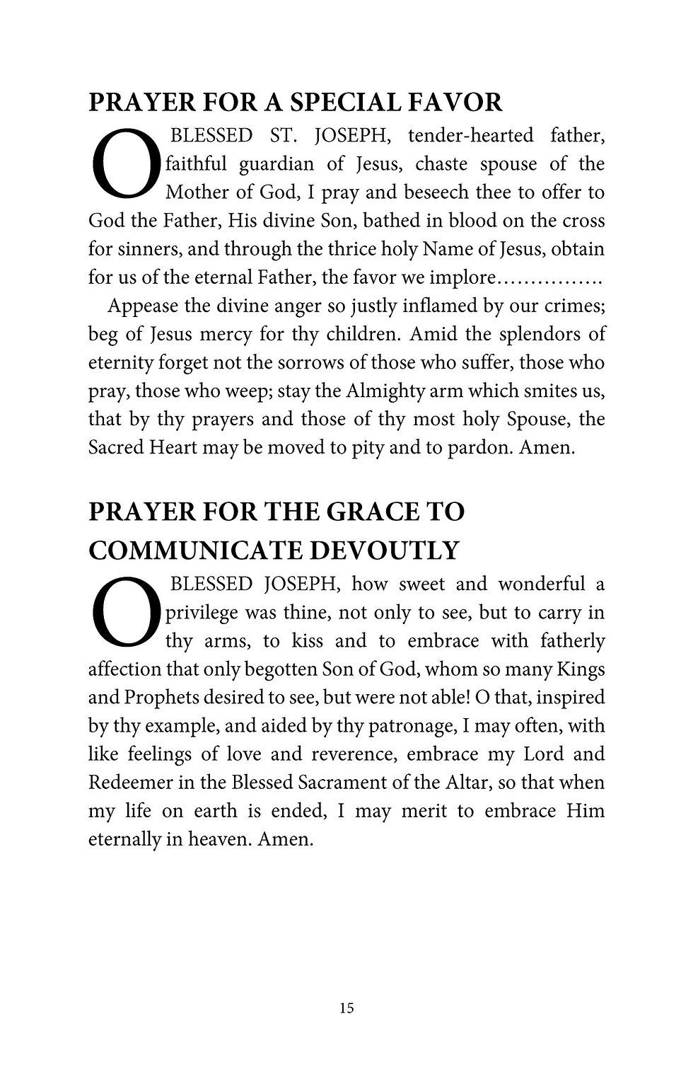 Thumbnail: Ite ad Joseph! Novenas, Prayers and Hymns in Honor of St. Joseph (10+)