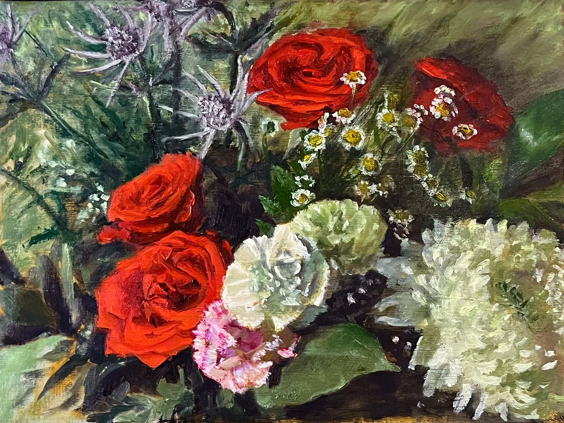 Roses slowed in motion