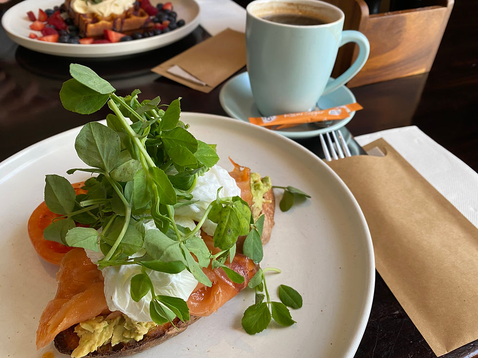 Melbourne-Adelaide Road Trip - A clean and enjoyable breakfast at Mount Gambier before heading towards Adelaide