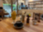 Coffee and mango smoothie at See You Café in Bali