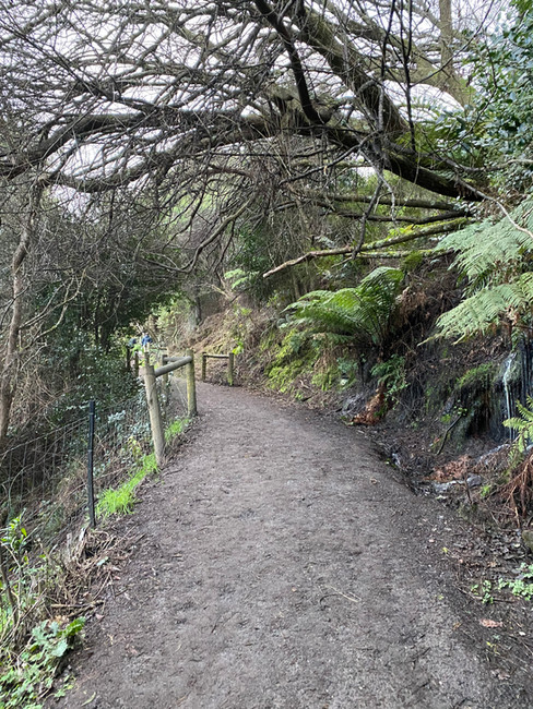 Melbourne-Adelaide Road Trip - Walking along the muddy pathway towards Marriner's Lookout