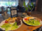 Lunch at FORK Bali in Kuta featuring ribs, fries and salad