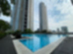 InterContinental Hanoi Landmark72 - View from the swimming pool towards the city
