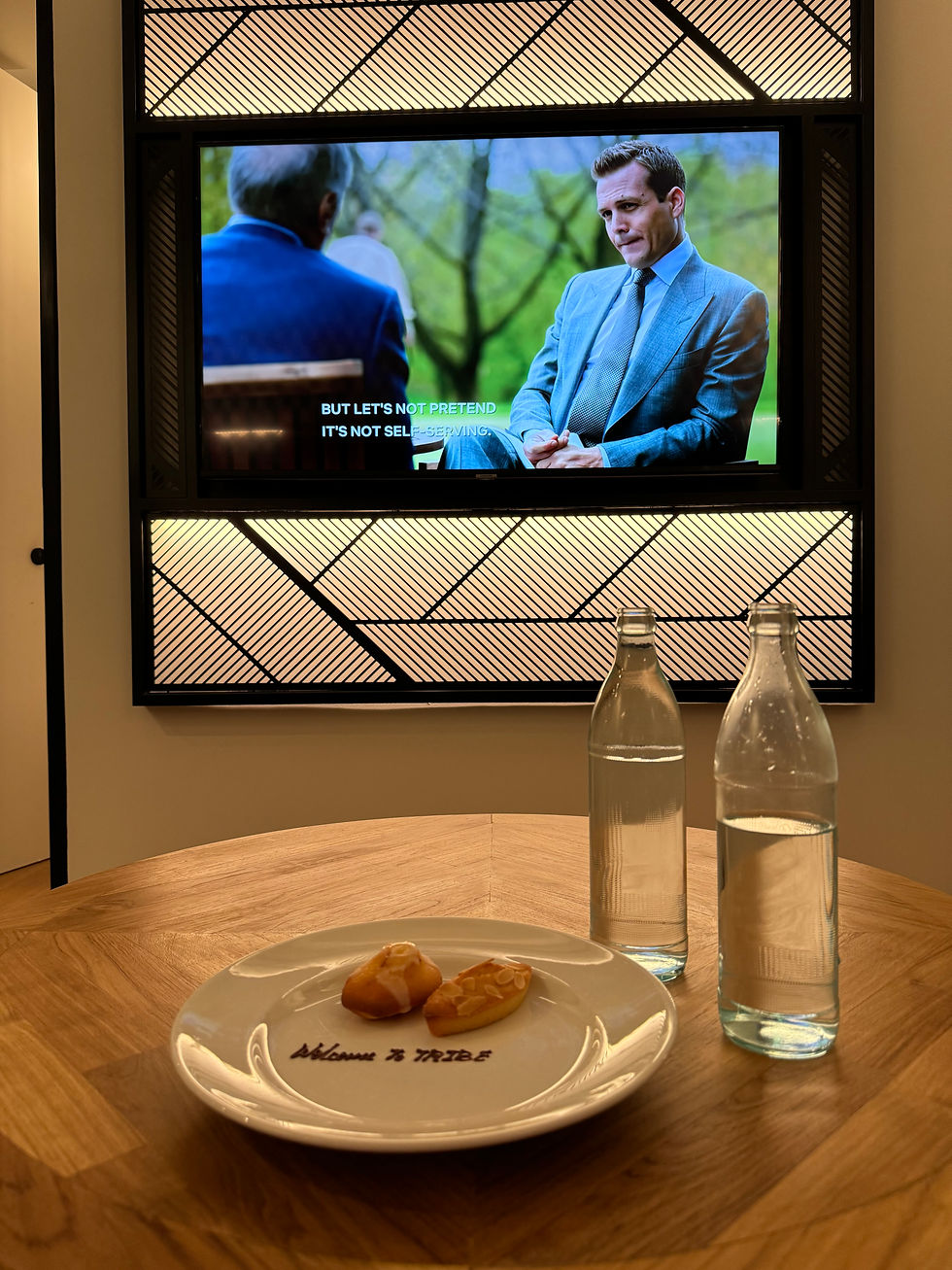Catching episodes of Suits while my partner napped away on the sofa at TRIBE Phnom Penh