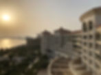 Waldorf Astoria Suite with Sea View - Catching a really beautiful sunset from our suite