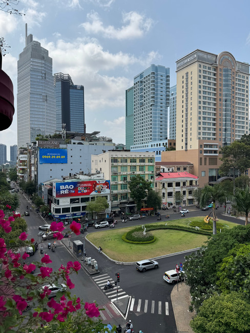 Daytime view from the Deluxe Balcony City View Room at Signature by M Village Hai Bà Trưng.
