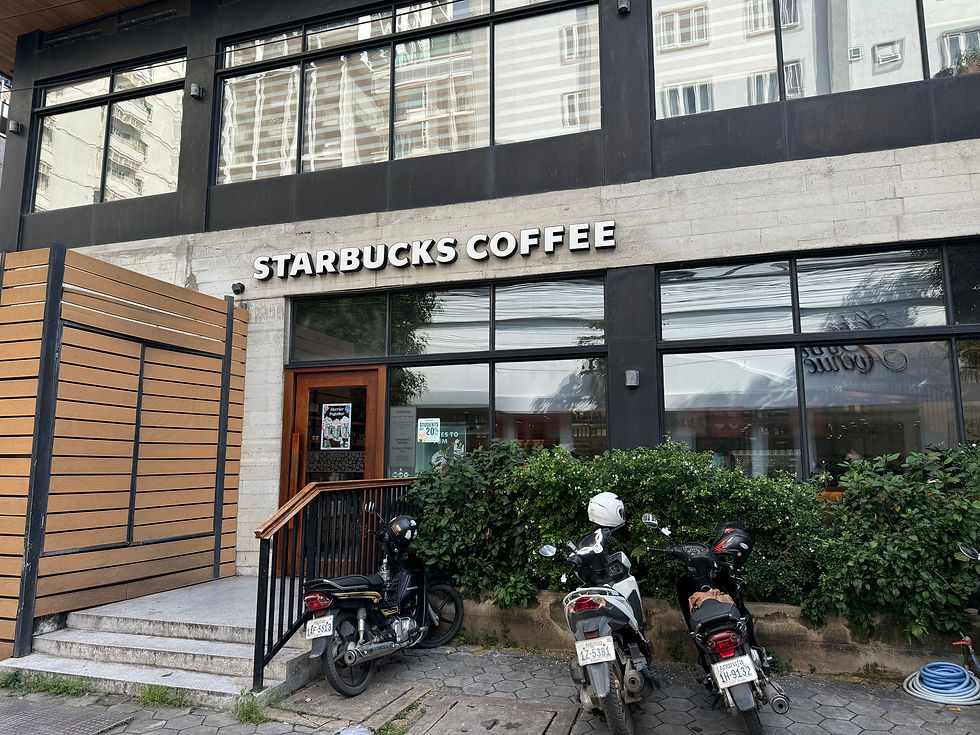 Arriving at Starbucks Reserve BKK Flagship Store