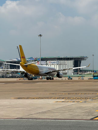 DHL Air Hong Kong freighter at Tan Son Nhat Airport