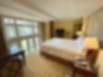 Another view of the second-level bedroom of the Loft Suite
