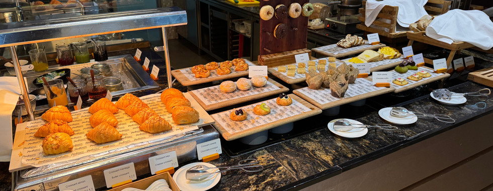 Breakfast buffet at Radisson Golf & Convention Center Batam