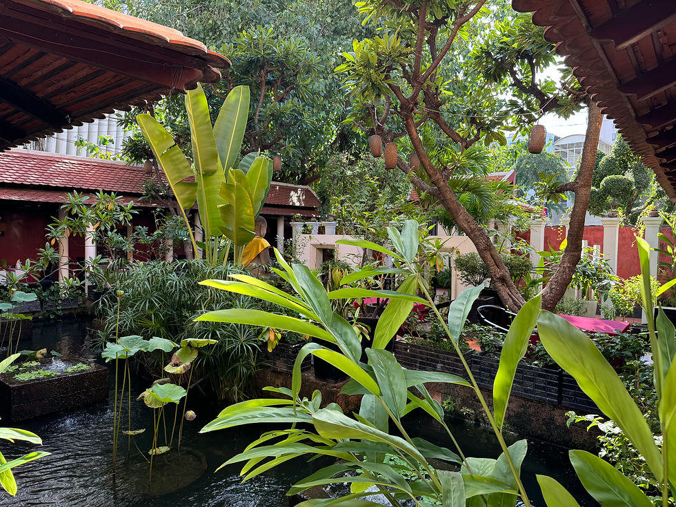 Within the calming grounds of Malis Restaurant Phnom Penh