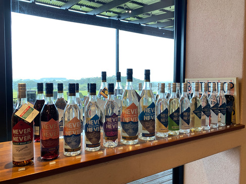 Melbourne-Adelaide Road Trip - The various types of beverages at Never Never Distilling Co