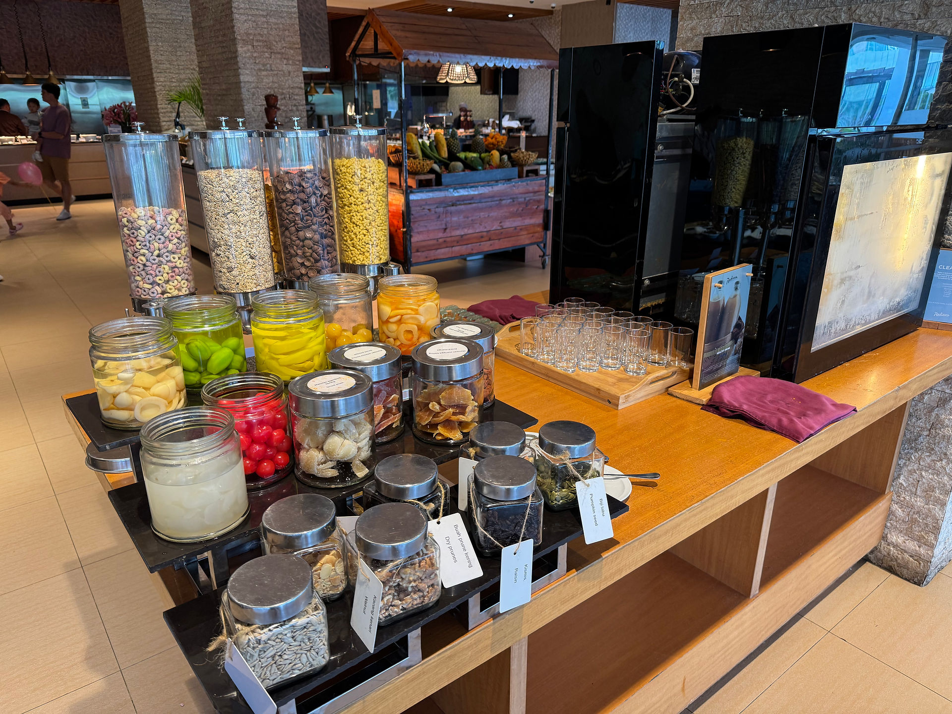 Breakfast buffet at Radisson Golf & Convention Center Batam