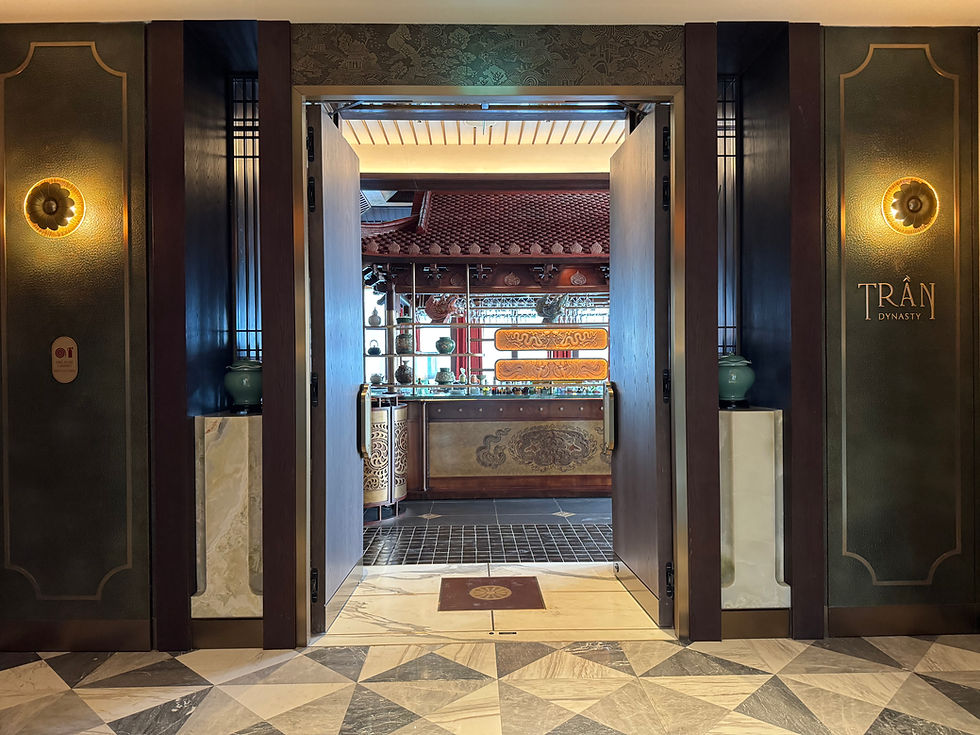 Entrance to Tran Dynasty restaurant at Fairmont Hanoi