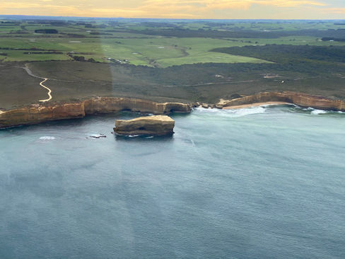 Melbourne-Adelaide Road Trip - Helicopter view of The Bakers Oven