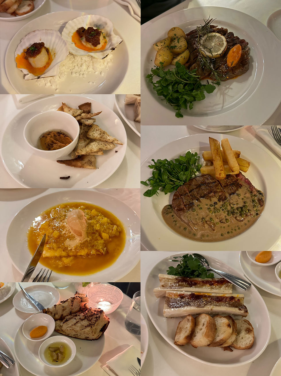Our delicious steak dinner at KoKo Steakhouse