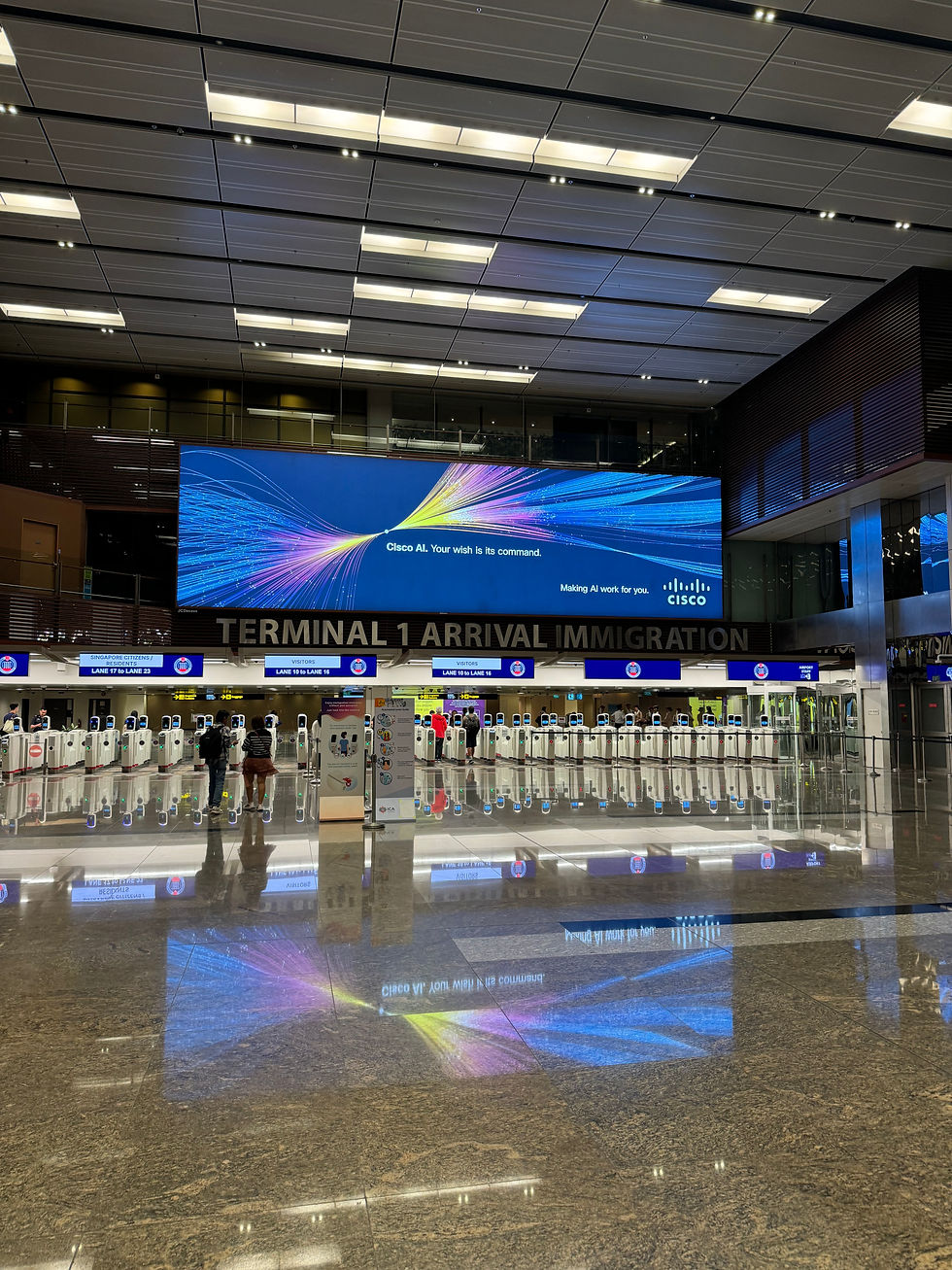 Changi Airport Terminal 1 arrival immigration
