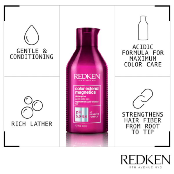 Thumbnail: Redken Extend Magnetics Sulfate-Free Shampoo for Coloured Hair 500ml