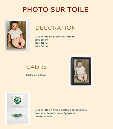 catalogue photo sur toile