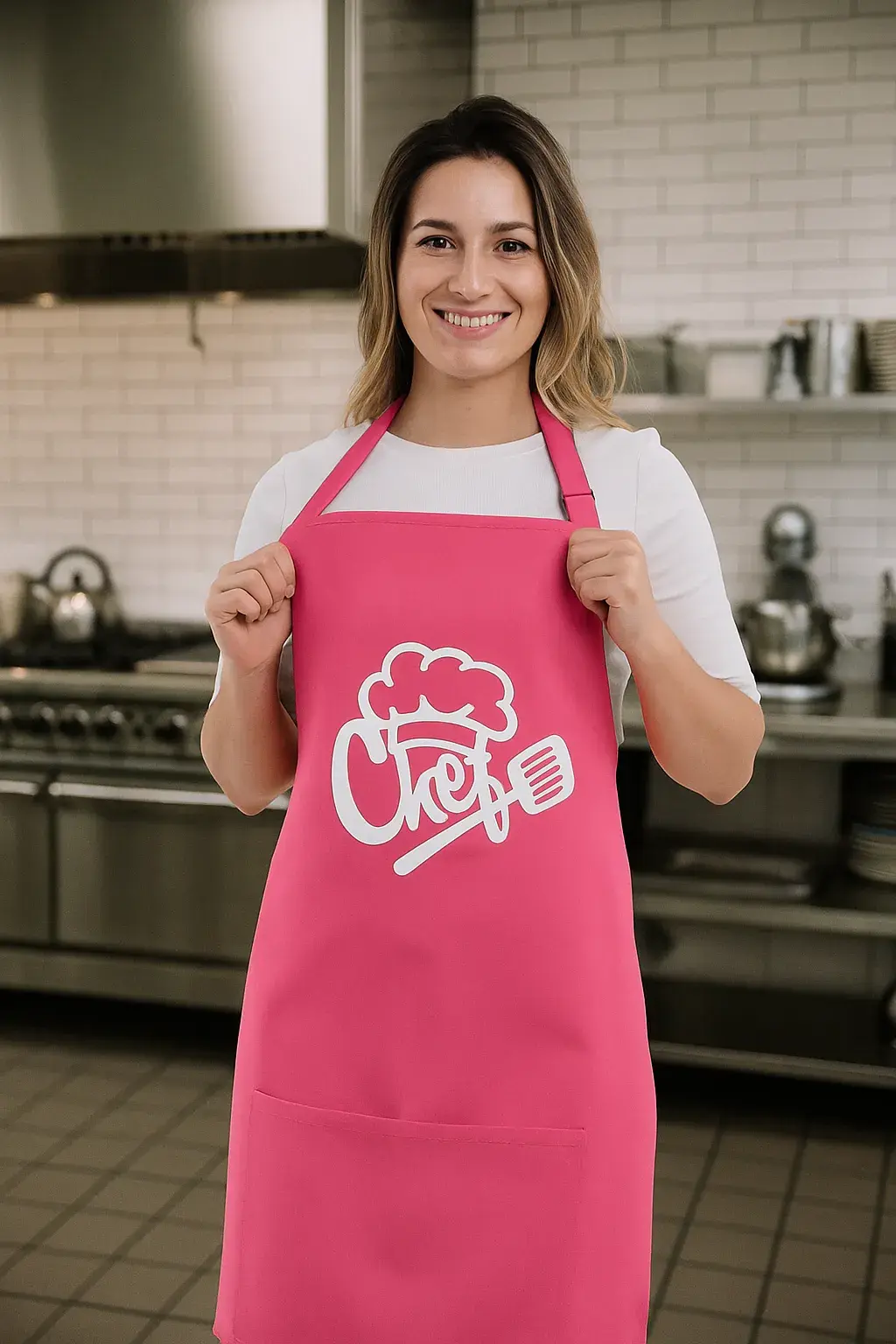 Eldivenli mutfak önlüğü su geçirmez