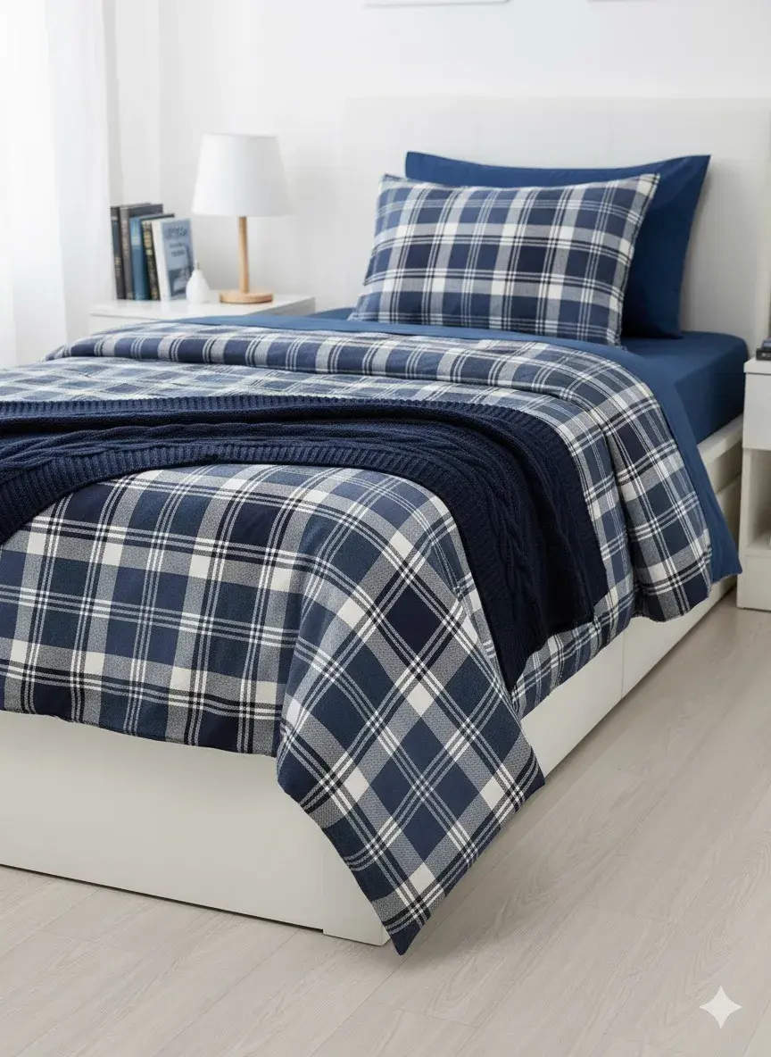 Genç Desen Koyu Renk Tek Kişilik Nevresim Takımı