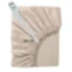 Bej penye lastikli çarşaf – derin kenarlı 50–60 cm – yüksek yataklara uygun premium fitted çarşaf