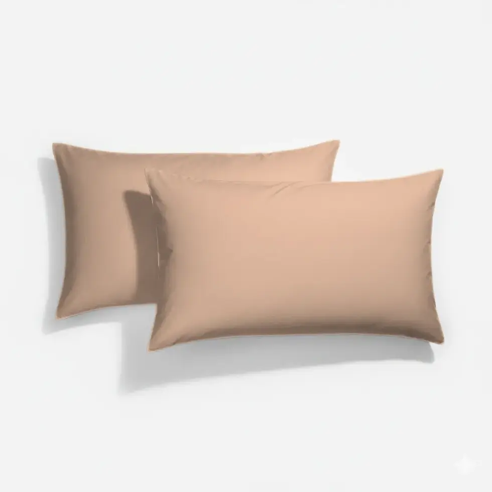 Küçük resim: % 100 Pamuk Lastikli Çarşaflı Seti Çift Kişilik Kahve Rengi