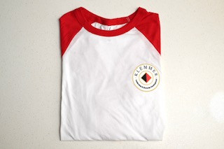 Baseball Jersey White/Red Shirt | Klemmer