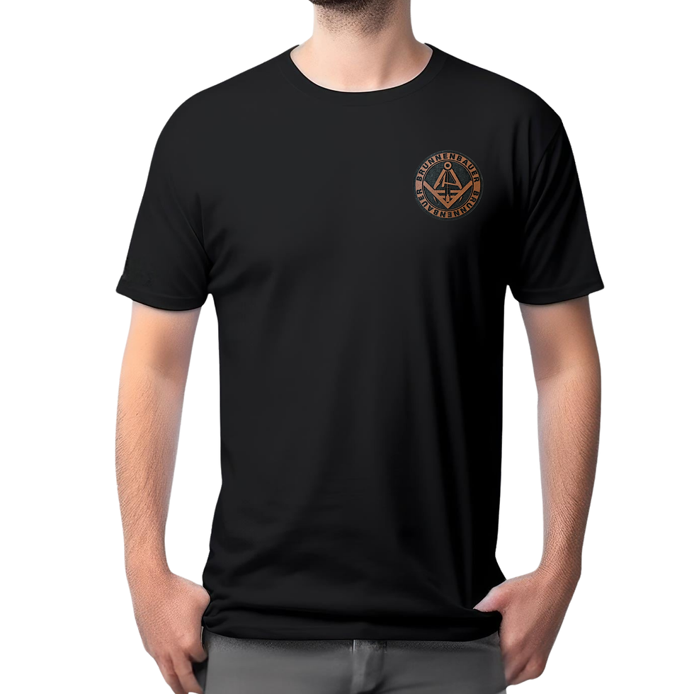 T-Shirt Brunnenbauer Lederpatch