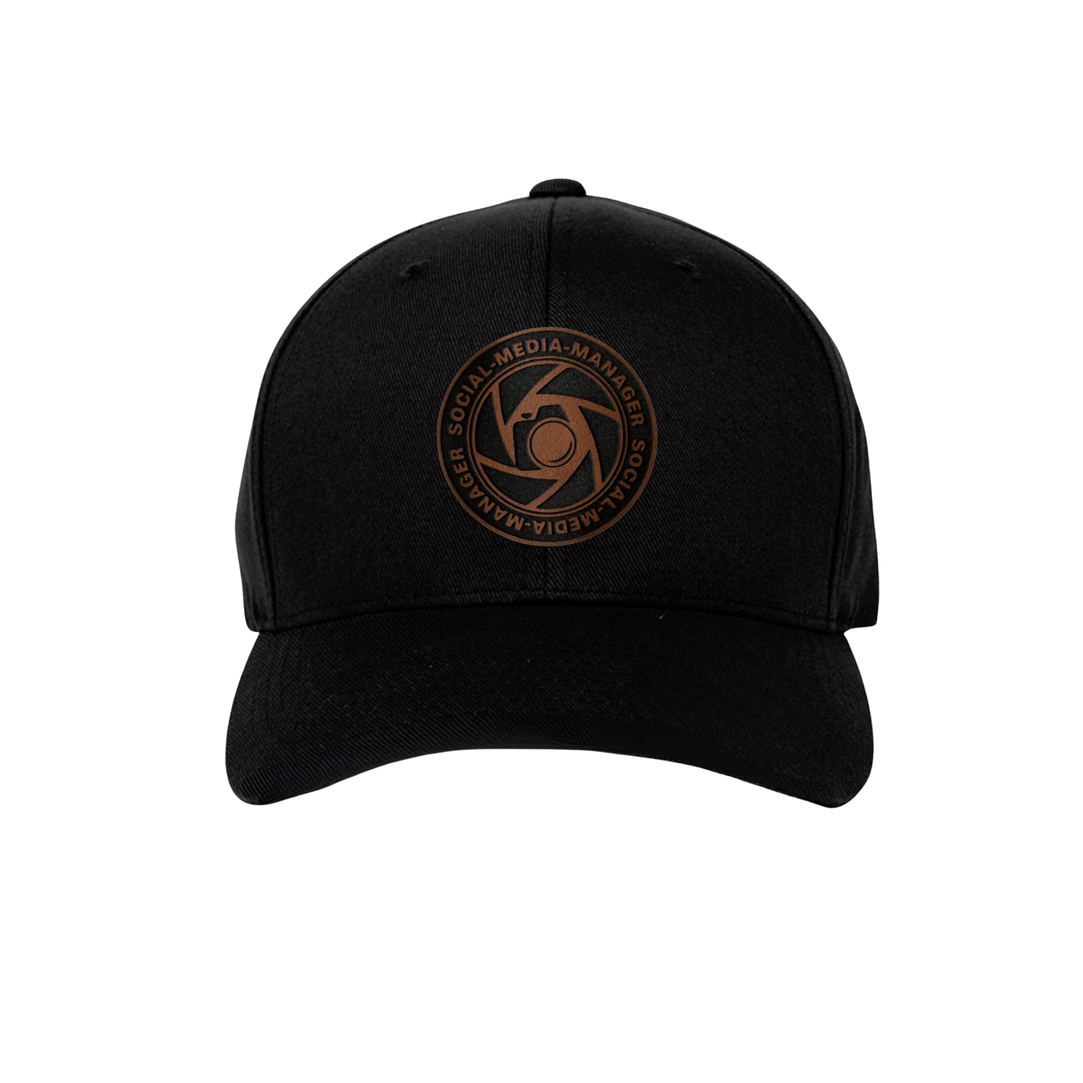 Flexfit Social-Media-Manager Lederpatch